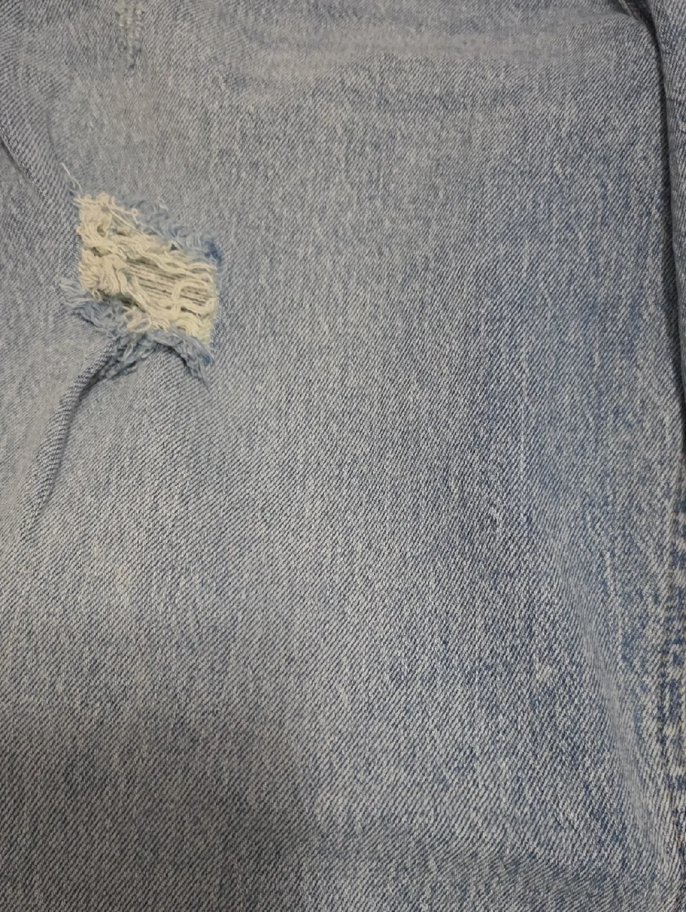 Light Wash Distressed Curvy High Rise Baggy Jeans Womens Size Large Regular - Picture 6 of 11